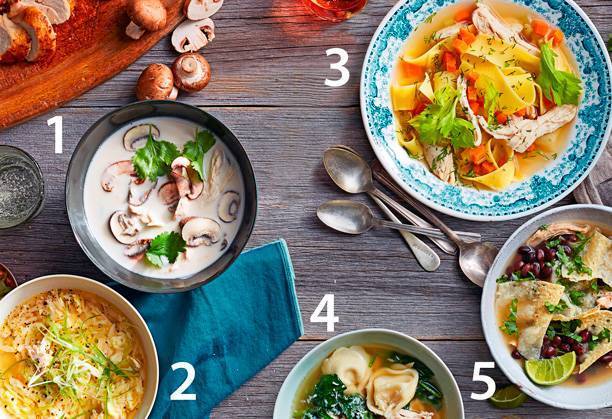 Вот это суп! 5 вкусных вариантов на основе обычного куриного бульона