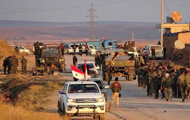 Подразделения ВС САР отступают под натиском турецкой армии на севере Сирии