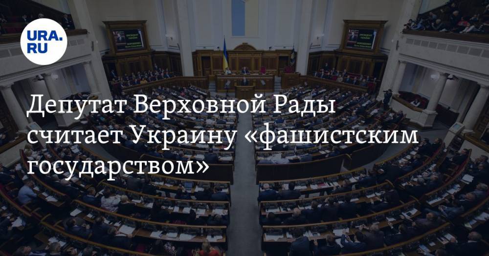 Депутат Верховной Рады считает Украину «фашистским государством»