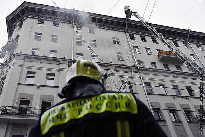 Пожар в квартире в центре Москвы ликвидирован