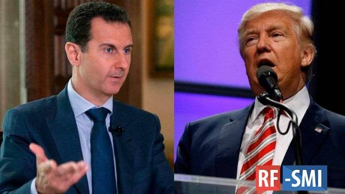 Башар Асад неожиданно сделал комплимент Дональду Трампу
