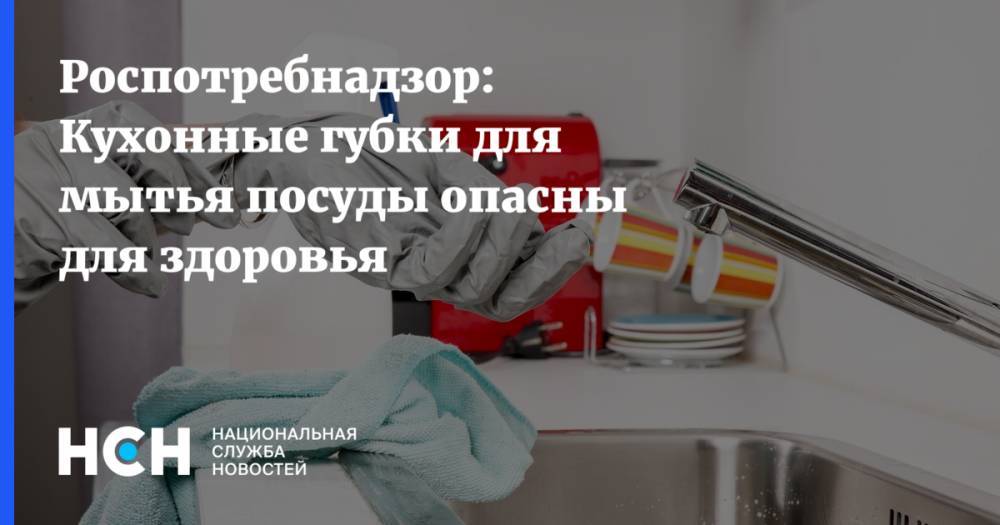 Роспотребнадзор: Кухонные губки для мытья посуды опасны для здоровья