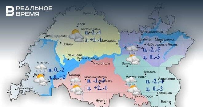 Сегодня в Татарстане осадков не ожидается и до -3 градусов