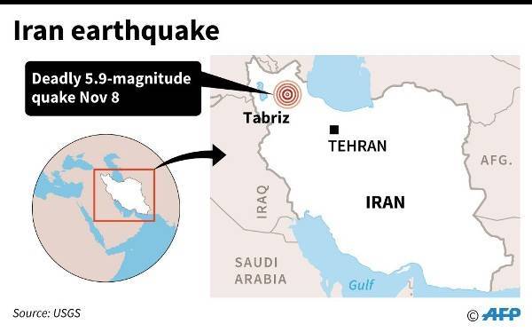 Сильное землетрясение в Иране ощутили и в Армении