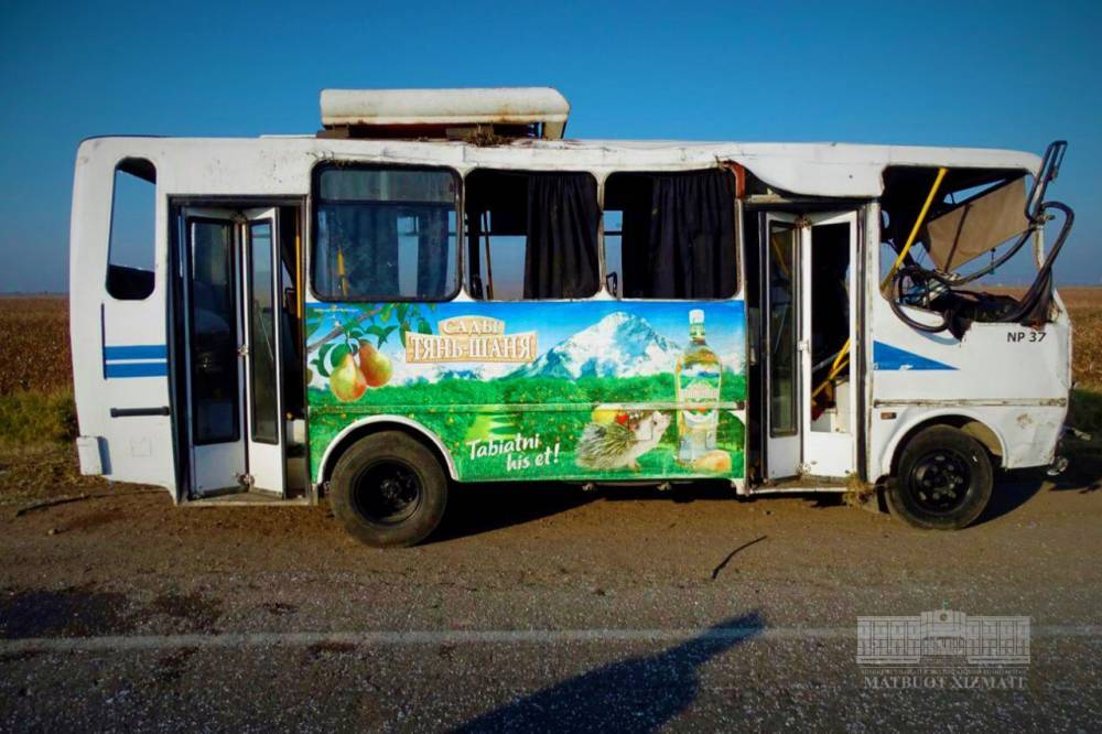 Гонки автобусов под Ташкентом закончились гибелью пассажира | Вести.UZ