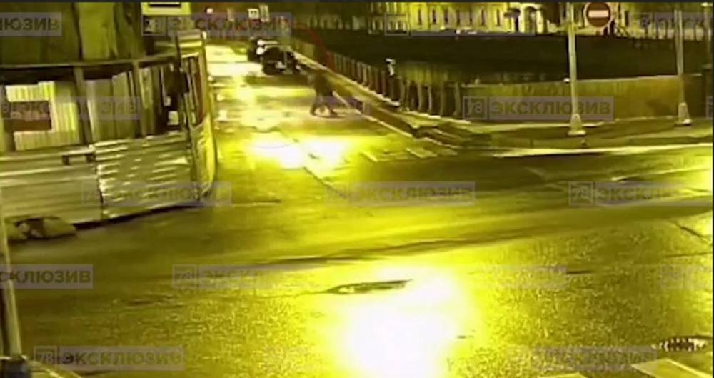 Опубликовано видео, как подозреваемый в убийстве доцент СПбГУ выбрасывает в реку улики