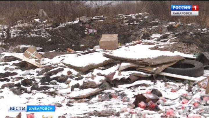 Жители окраины Хабаровска обнаружили в мусорных кучах банки с икрой