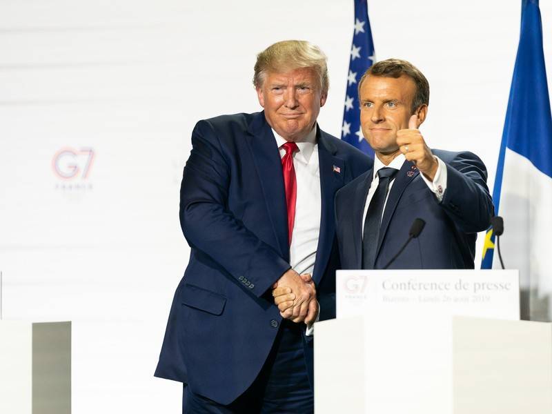 Макрон и Трамп договорились о встрече до саммита НАТО