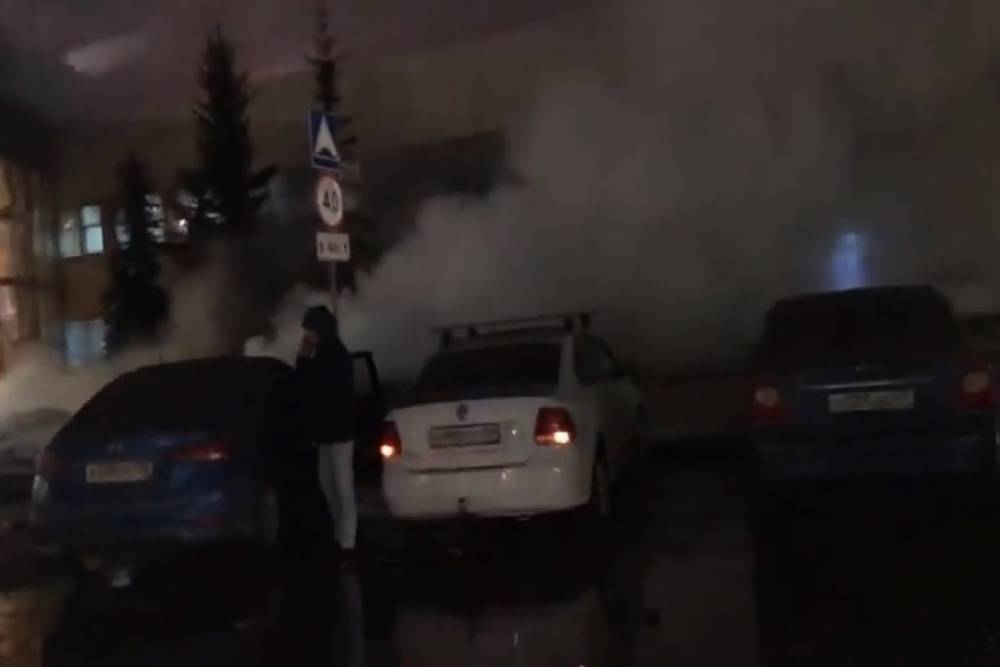 Появилось видео с места взрыва на пивоваренном заводе в Петербурге