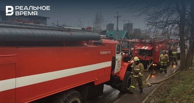 В Казани сгорела котельная общежития