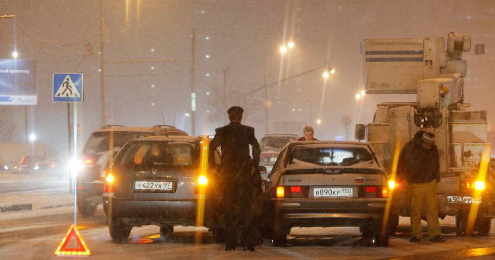 Московских водителей предупредили о заморозках