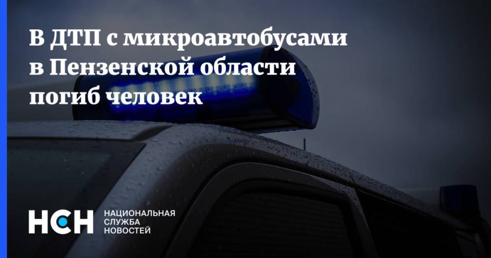 В ДТП с микроавтобусами в Пензенской области погиб человек