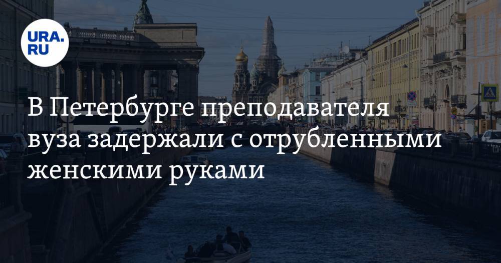 В Петербурге преподавателя вуза задержали с отрубленными женскими руками