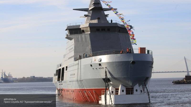 Новый боевой ледокол ВМФ РФ в Дании назвали "арктическим кулаком"