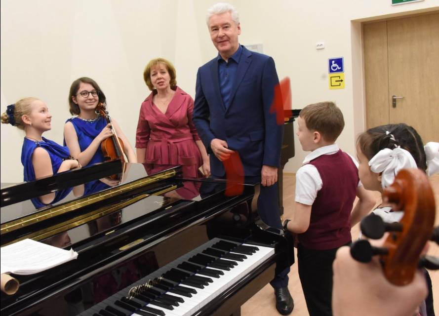 Сергей Собянин открыл новое здание музыкальной школы в Вешняках