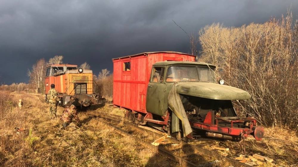 Заброшенная пожарная дрезина из Архангельска стала экспонатом музея