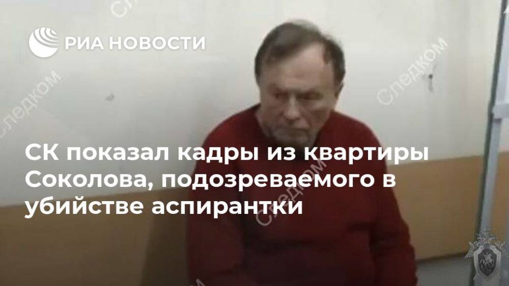СК показал кадры из квартиры Соколова, подозреваемого в убийстве аспирантки