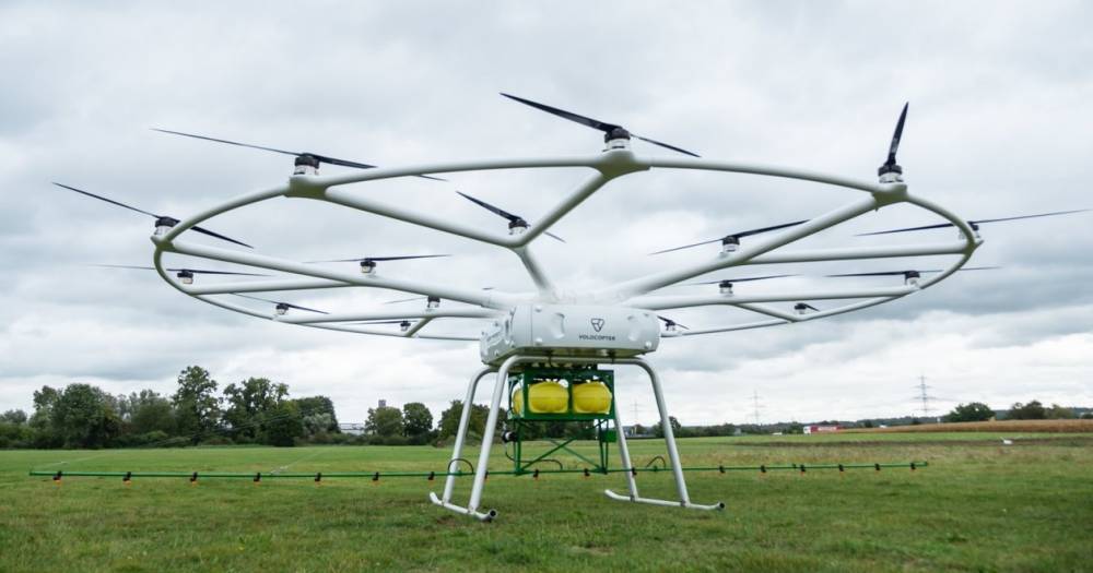 Volocopter представил гигантский сельскохозяйственный дрон