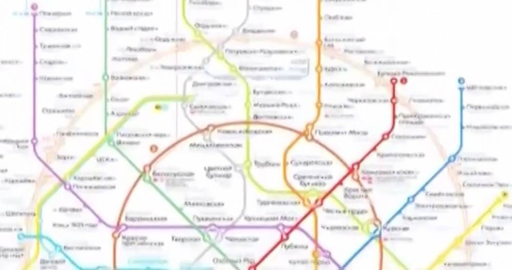 Представлена новая схема линий столичного метро