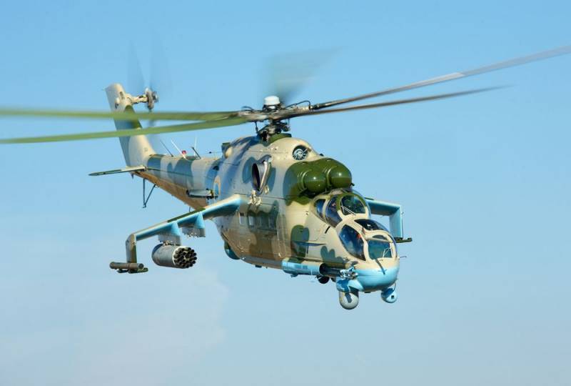 Экипажи Ми-24 Украины нанесли удар по боевикам в Африке