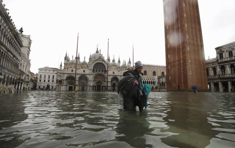 Более 80% Венеции затоплено из-за проливных дождей