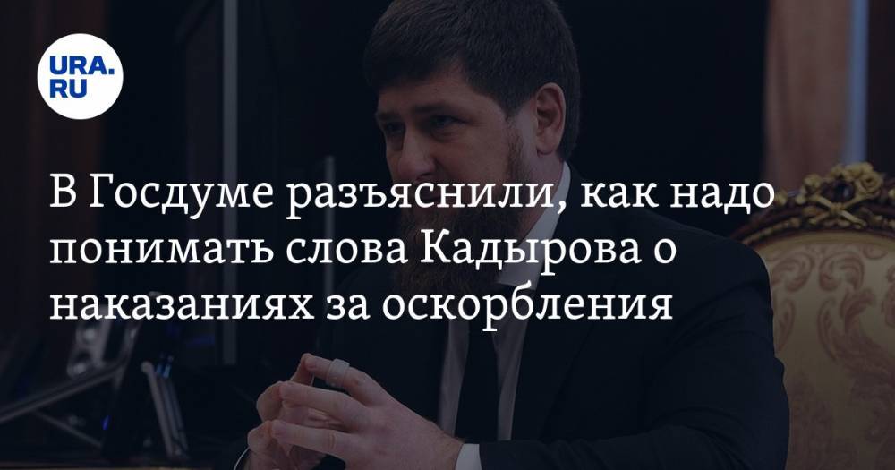 В Госдуме разъяснили, как надо понимать слова Кадырова о наказаниях за оскорбления. ВИДЕО