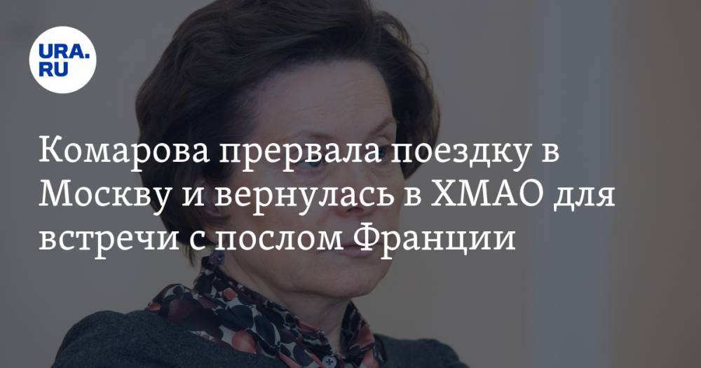Комарова прервала поездку в Москву и вернулась в ХМАО для встречи с послом Франции