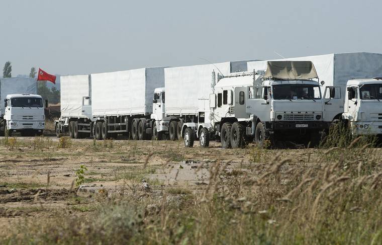 Колонна МЧС РФ с гуманитарной помощью прибыла в Донбасс