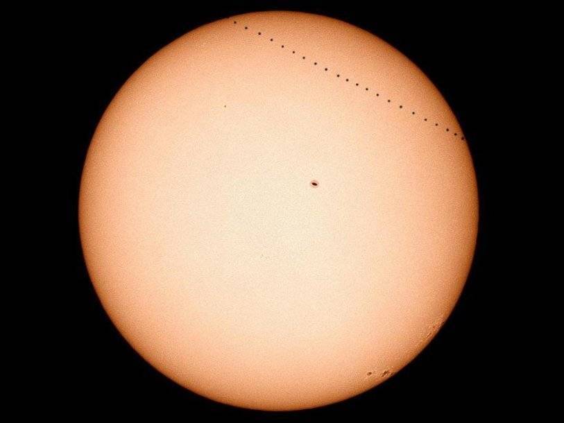 В понедельник произойдет прохождение Меркурия по диску Солнца