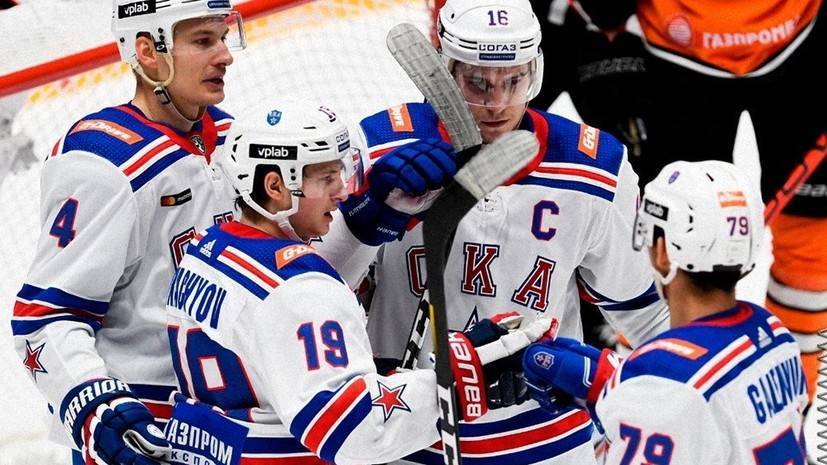 СКА победил «Амур» в регулярном чемпионате КХЛ