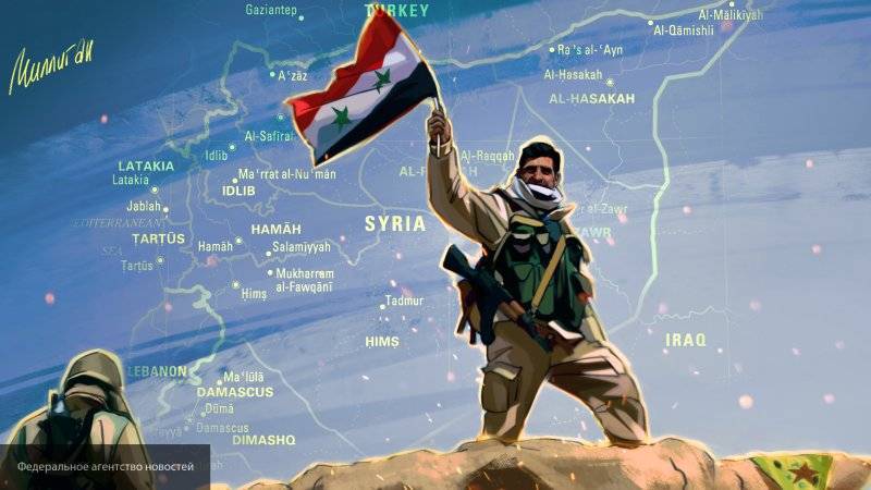 Военные силы Сирии атаковали враждебную цель под Дамаском