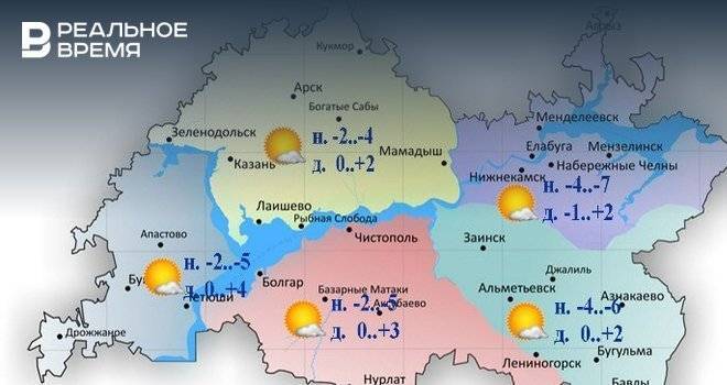 Сегодня в Татарстане похолодает до -5, местами возможен туман