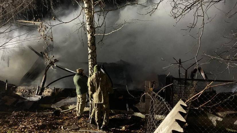 На Украине произошёл пожар на военном складе