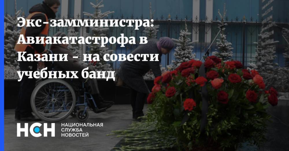 Экс-замминистра: Авиакатастрофа в Казани - на совести учебных банд