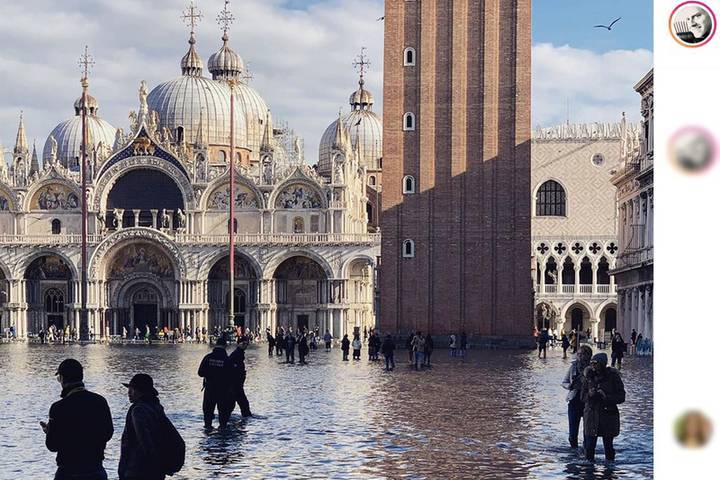 В Венеции введен режим ЧП из-за наводнения