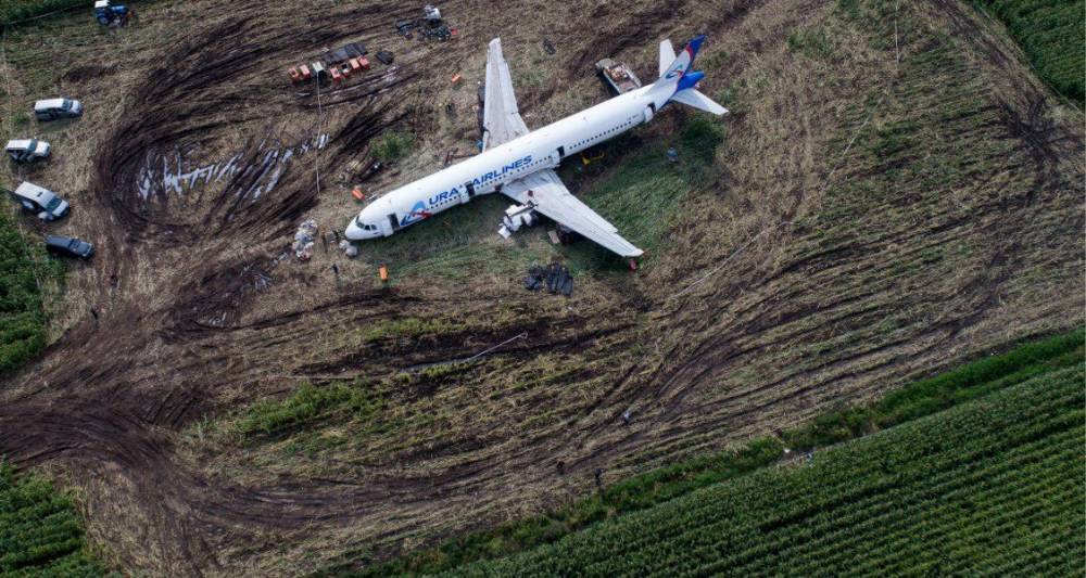 Пилот севшего в поле A321 стал скрывать имя от пассажиров