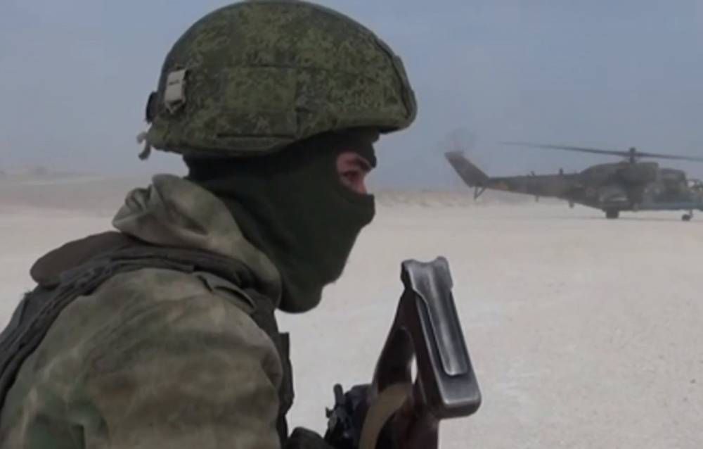 Появилось видео десанта российских военных на бывшую базу США