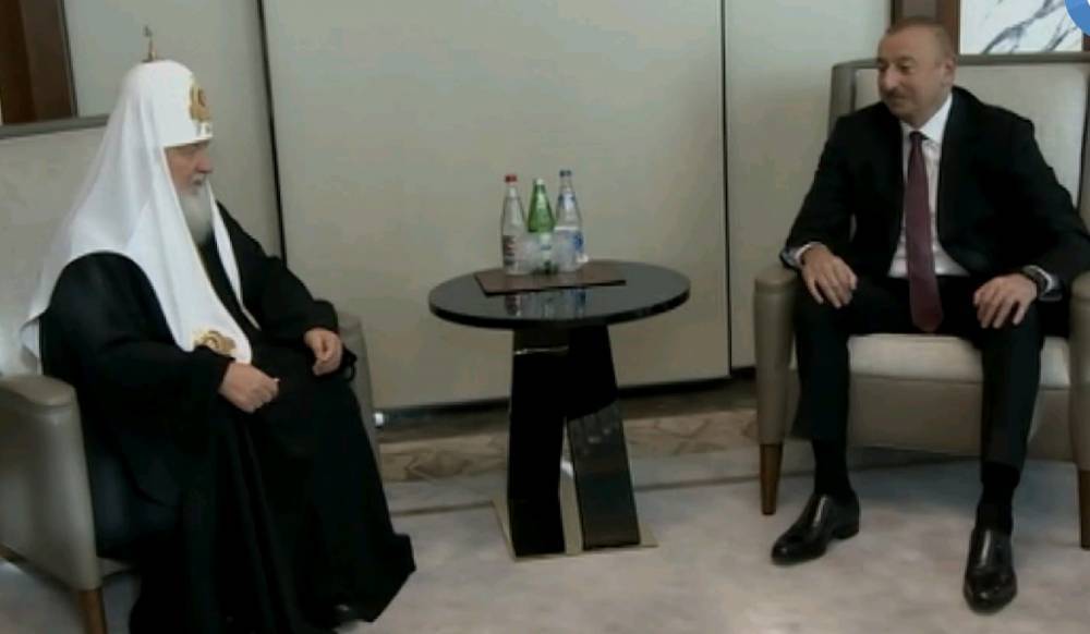 Президент Азербайджана встретился с патриархом Кириллом в Баку