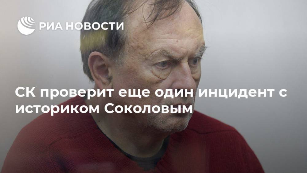 СК проверит еще один инцидент с историком Соколовым