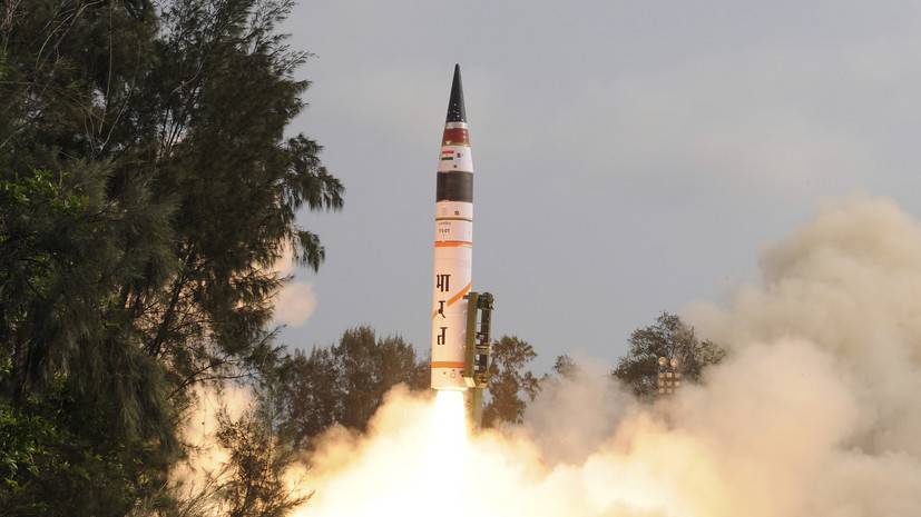 СМИ: Индия испытала способную нести ядерный боезаряд ракету «Агни-2»