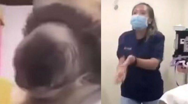 Медсестер ветеринарной клиники отстранили от работы после видео, на котором они жонглируют яичками кастрированной собаки и издеваются над глухой кошкой, хлопая рядом с ее головой