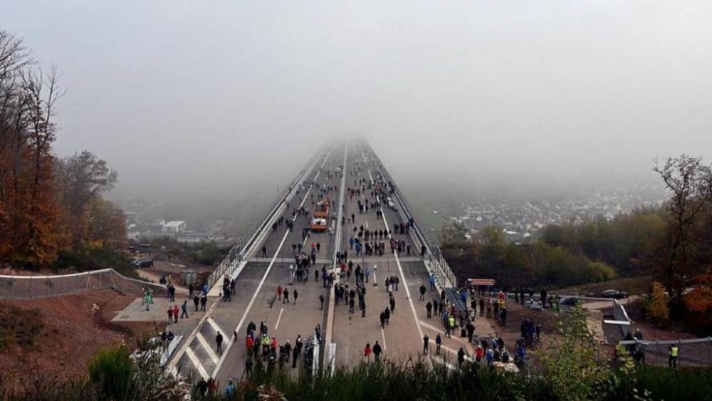 Самый крупный проект по постройке моста в Европе: в Германии октрыли мост Хохмозельбрюкке
