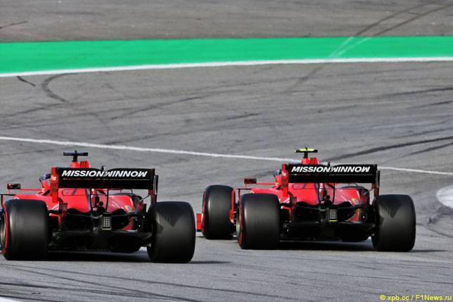 Гонщики Ferrari не признают свою вину в столкновении