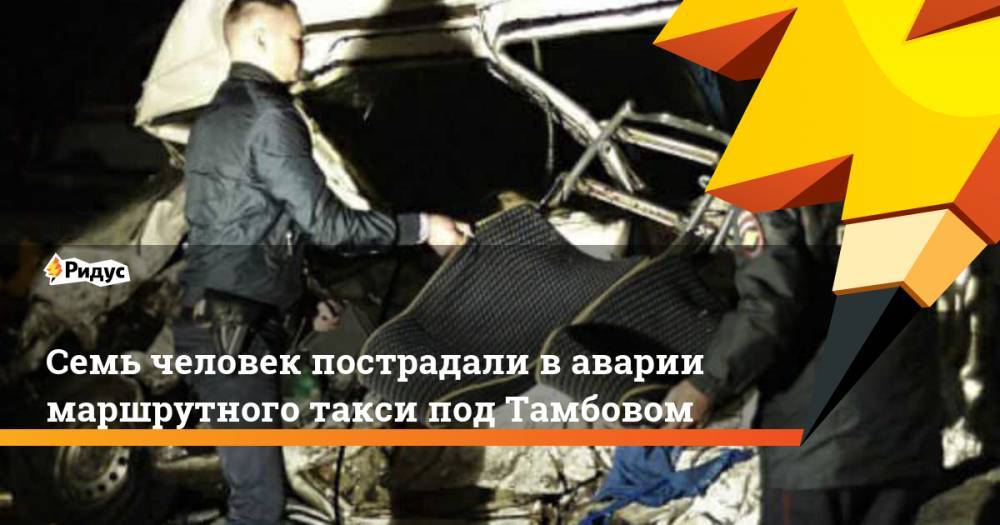 Семь человек пострадали в аварии маршрутного такси под Тамбовом