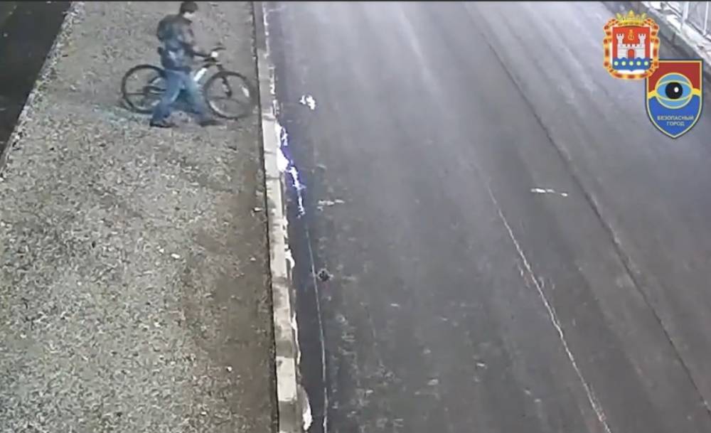 Поимка велоугонщика с помощью системы «Безопасный город» в Калининграде попала на видео