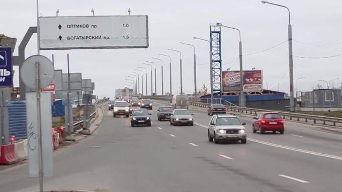 В течение двух ночей на развязке КАД с Московским шоссе будут перекрыты оба направления