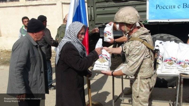 Военные РФ создают новые пункты по распределению гуманитарной помощи в Сирии