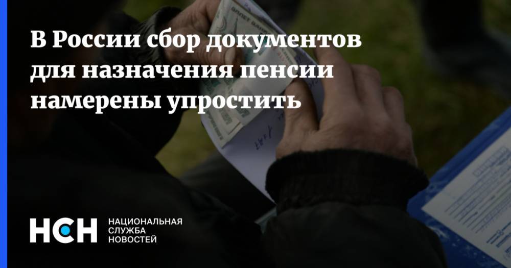 В России сбор документов для назначения пенсии намерены упростить