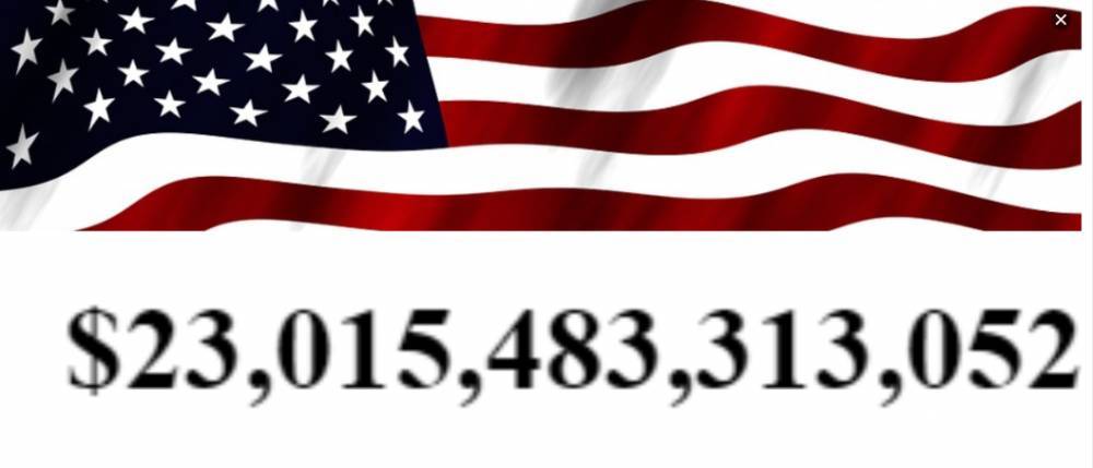 Госдолг США достиг рекордных $23 трлн