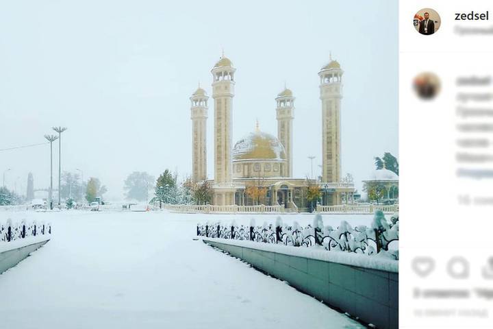 В Чечне впервые за четыре года в ноябре выпал снег